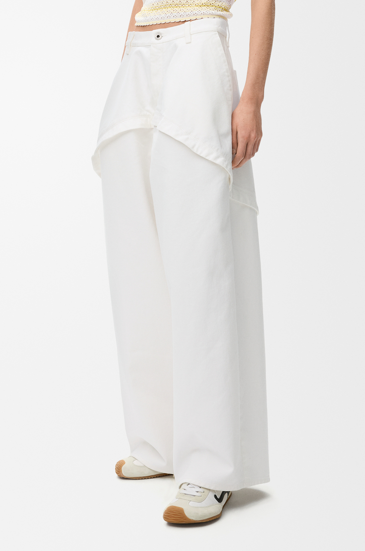 LOEWE Trousers in denim White