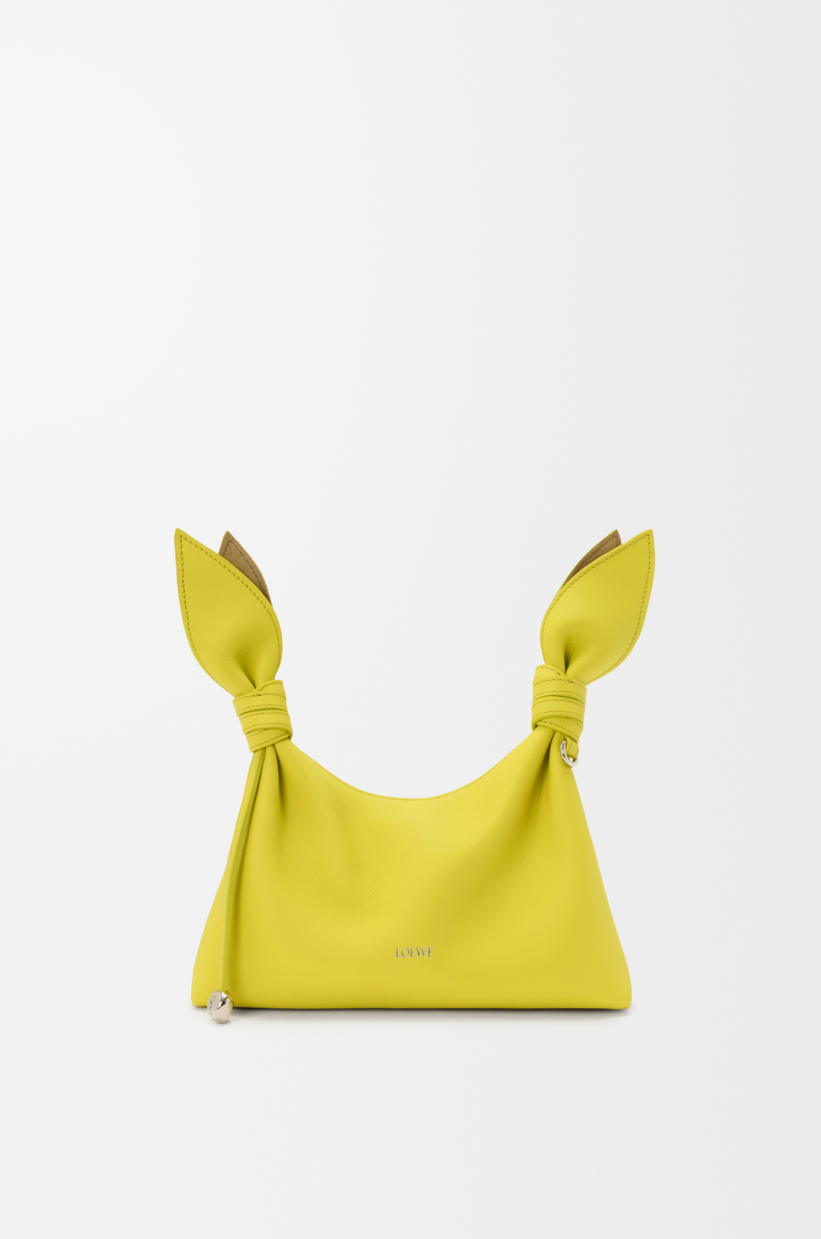 LOEWE Mini Scarf bag in smooth calfskin Lemon
