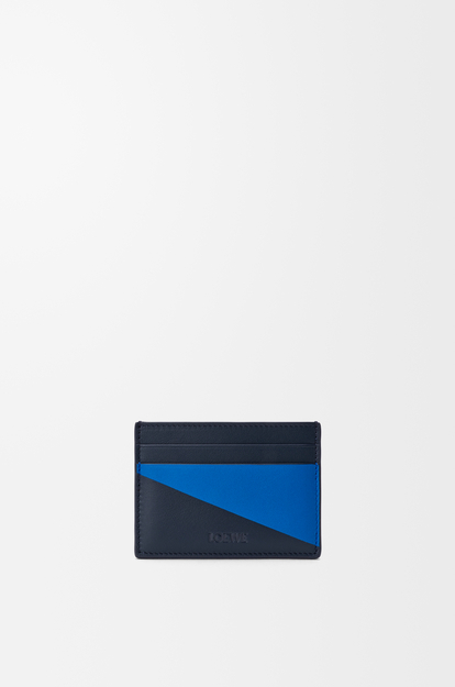 LOEWE Flag plain cardholder in classic calfskin Deep Navy/Royal Azur