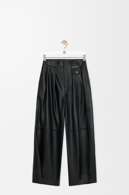LOEWE Trousers in nappa lambskin Black