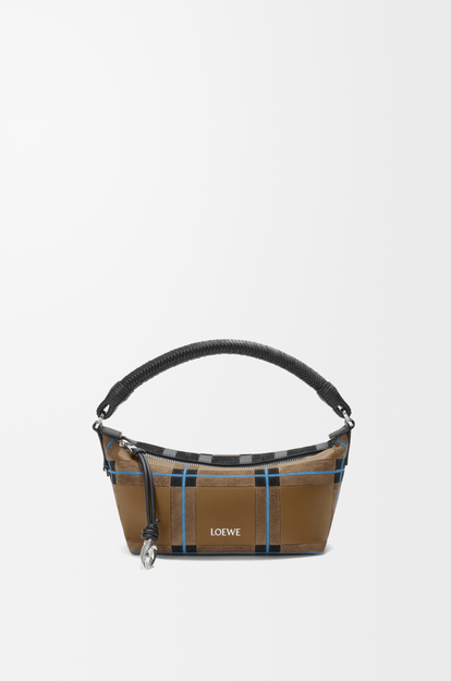 LOEWE Cala Mini Bag in check intarsio Brownish Green/Multicolor