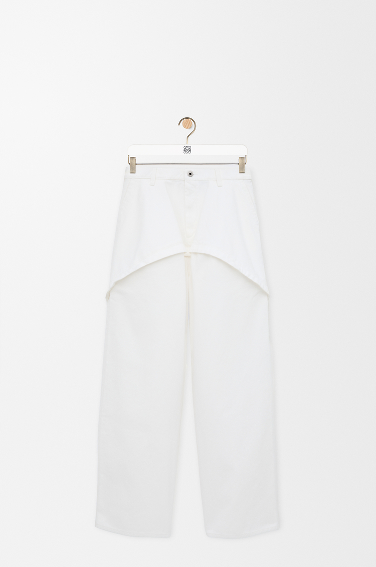 LOEWE Trousers in denim White