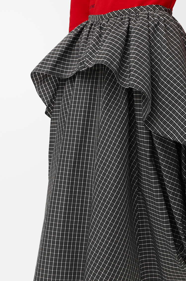 LOEWE Skirt in technical cotton Black/White