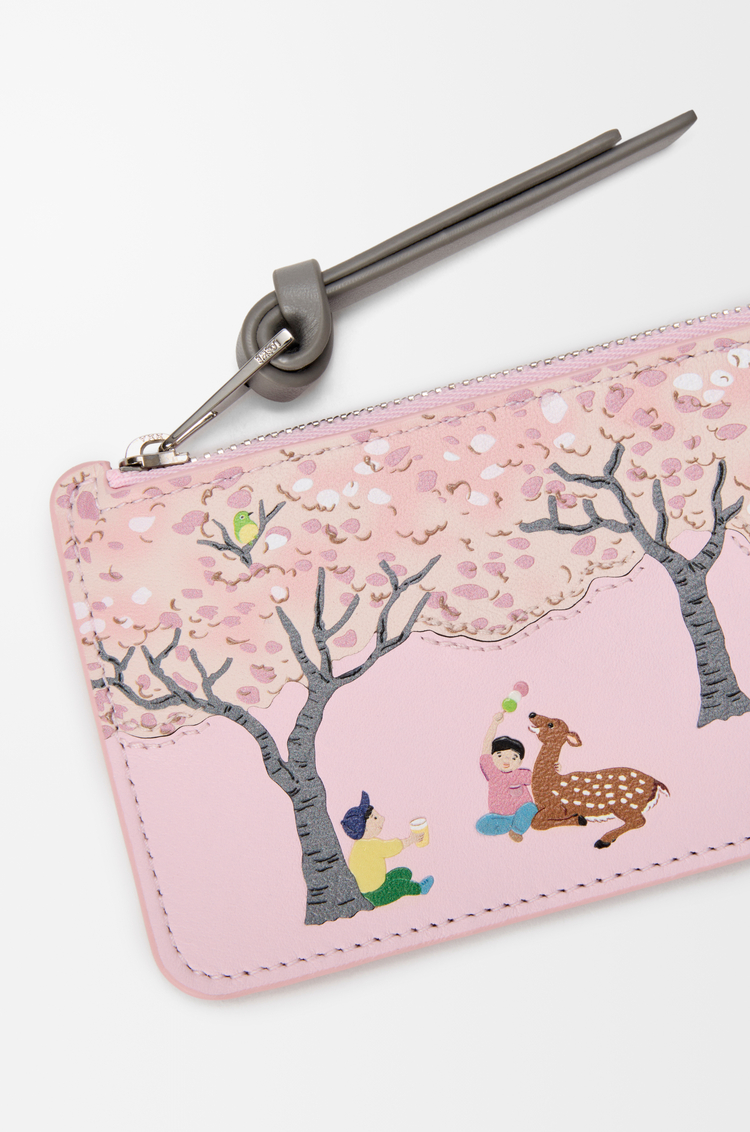 LOEWE シカ コインカードホルダー（ナパカーフ） ブロッサム