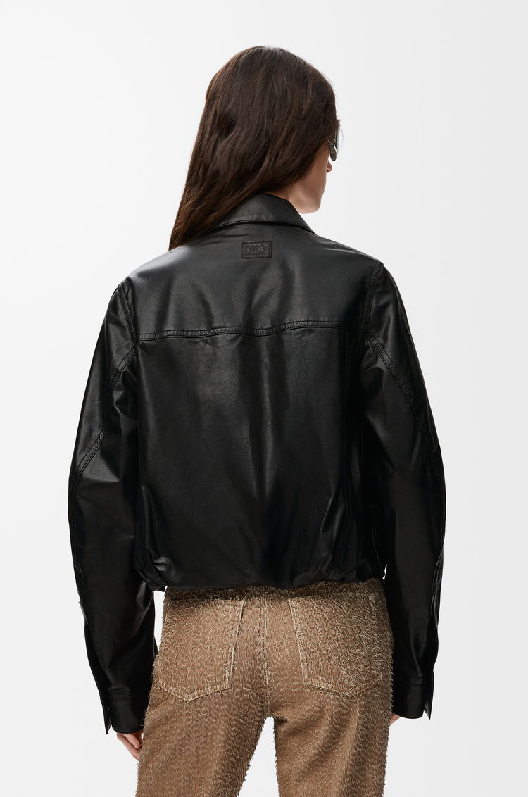 LOEWE Jacke aus Nappa-Lammleder Schwarz