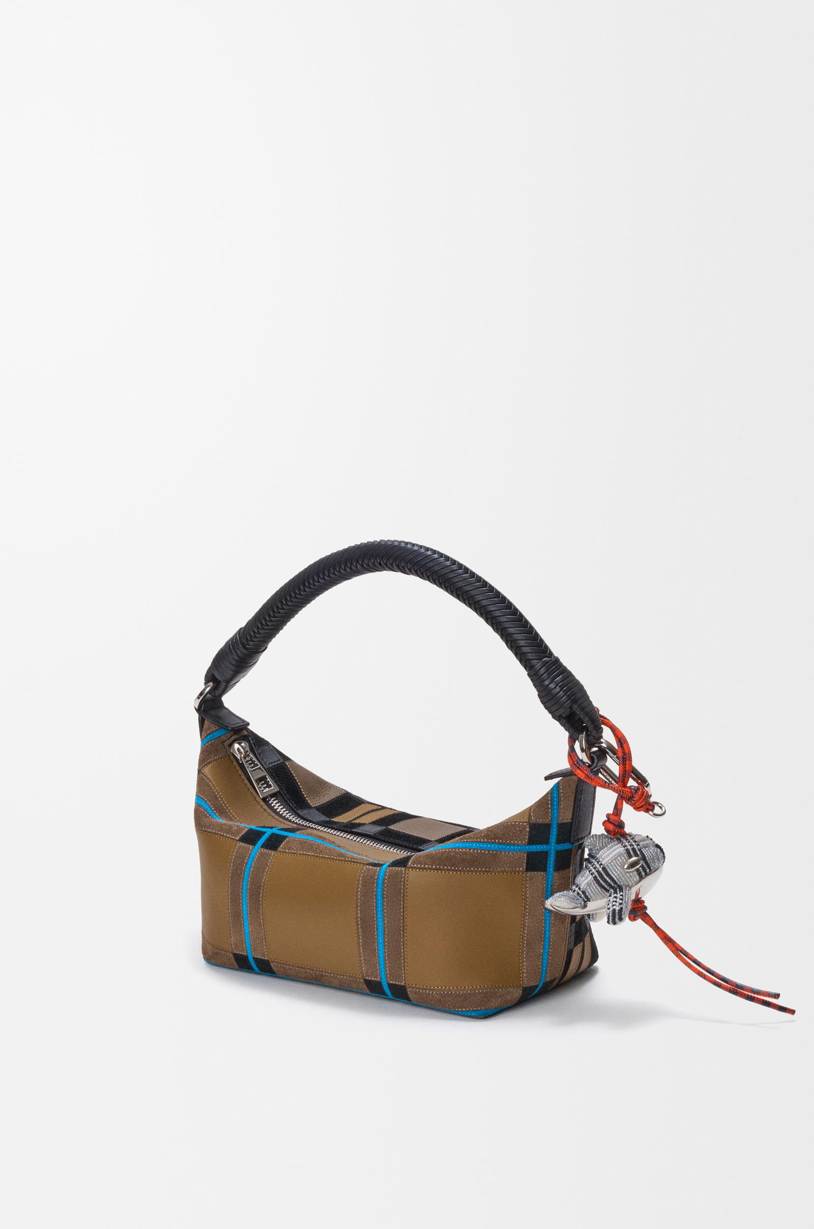 LOEWE Whale charm in beads and felt Multicolor