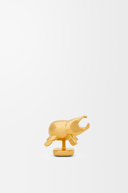 LOEWE Beetle pin in brass Gold