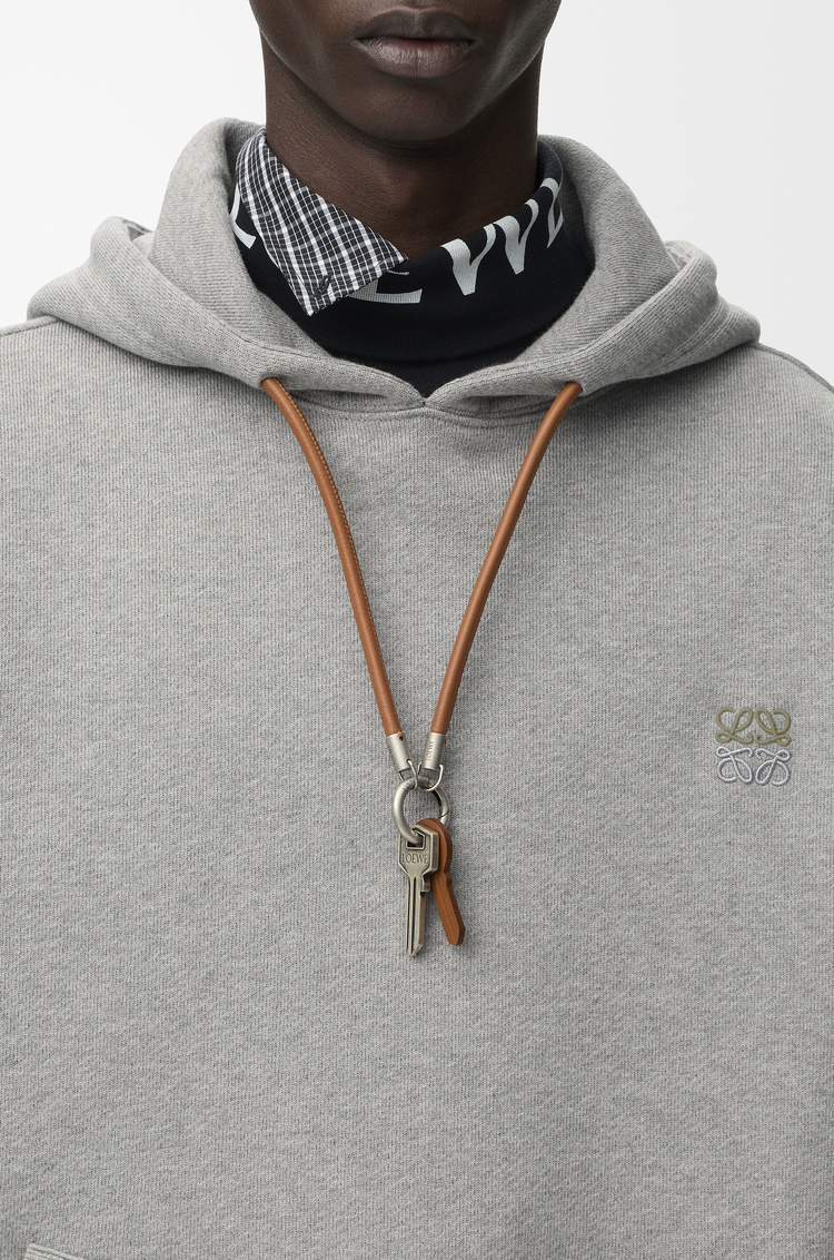 LOEWE Kapuzenpullover aus Baumwolle Grau Melange