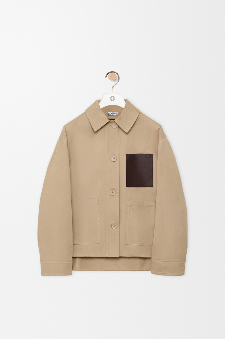 LOEWE Workwear jacket in cotton Beige
