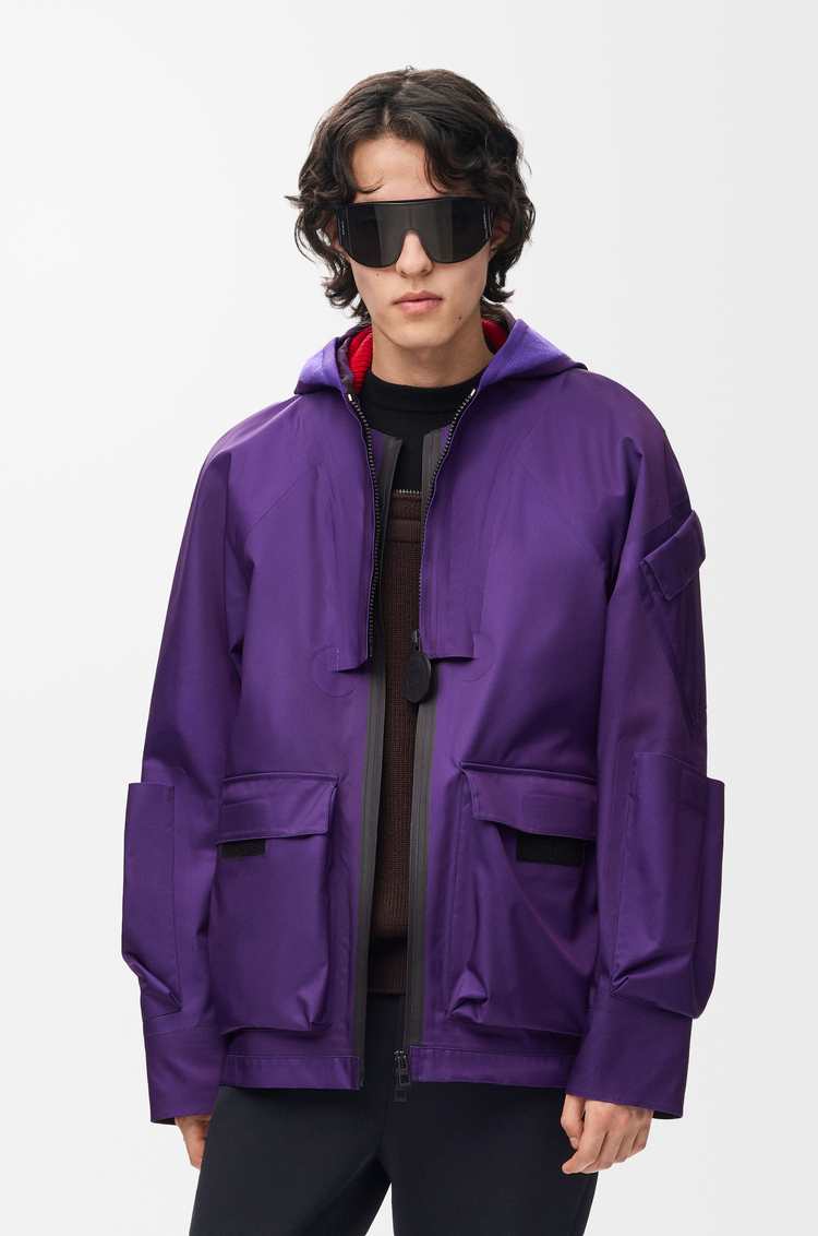 LOEWE Jacket in technical shell Purple