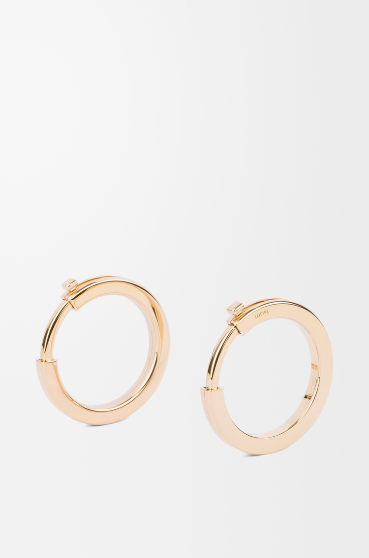LOEWE Metallic rings for strap Gold