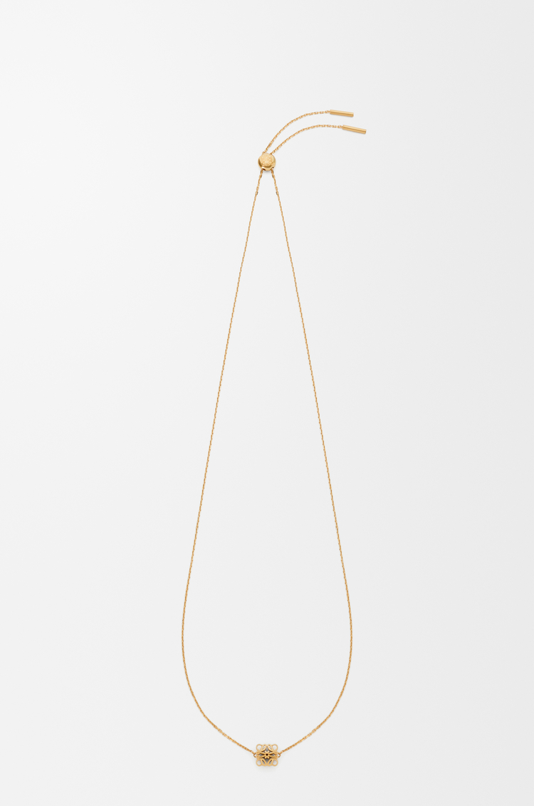 LOEWE Anagram Bombé necklace Gold