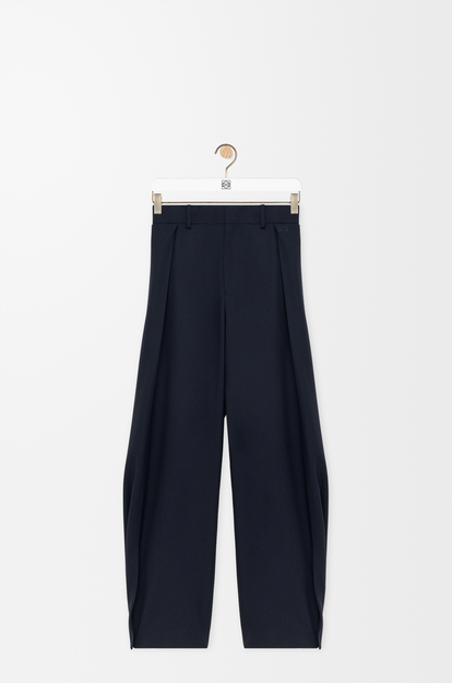 LOEWE Trousers in wool Navy Blue