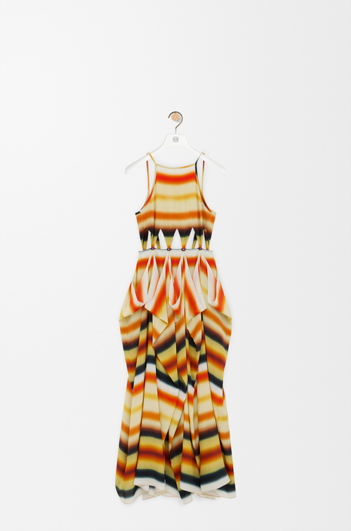 LOEWE Abito in seta Arancione/Multicolore