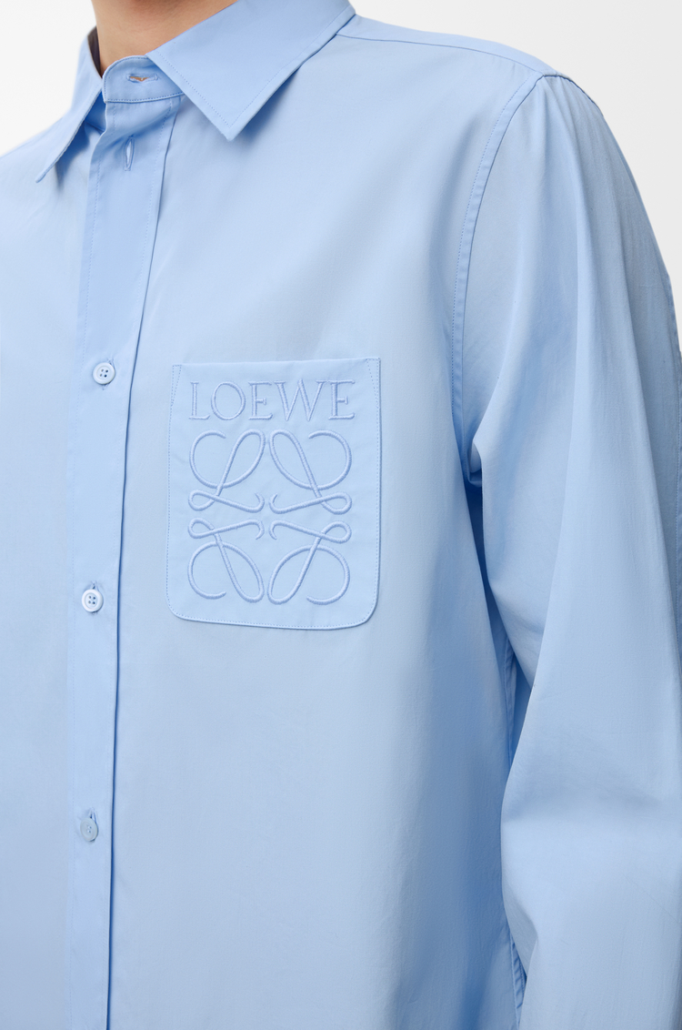 LOEWE Camicia in cotone Azzurro