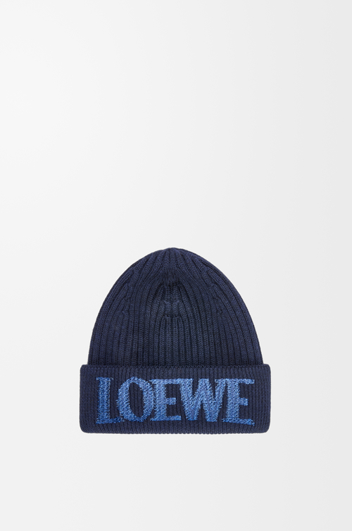 LOEWE Berretto LOEWE in lana Blu Navy