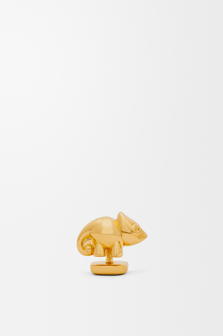 LOEWE Chameleon pin in brass Gold