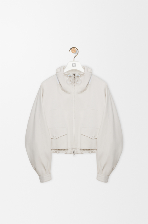 LOEWE Giacca in cotone e seta Avorio