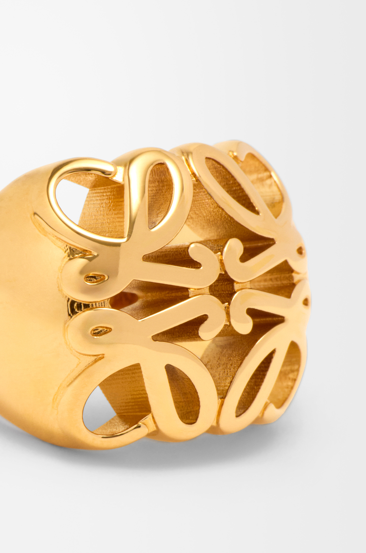 LOEWE Anagram Bombé signet ring Gold