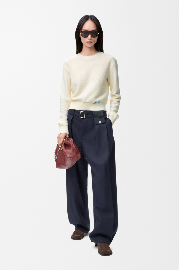 LOEWE Pull en laine Écru