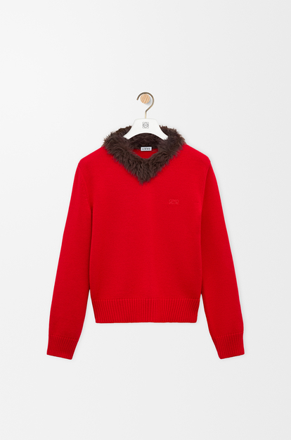 LOEWE Sweater in wool Red