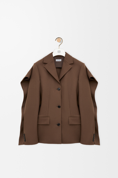 LOEWE Jacket in wool Brown