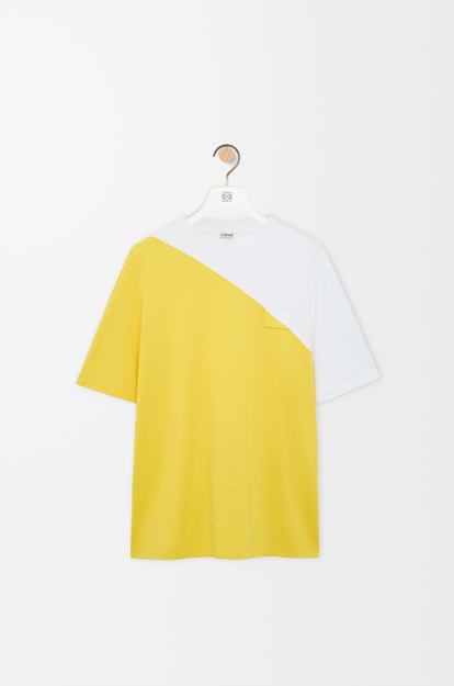 LOEWE Loose fit T-shirt in cotton White/Yellow