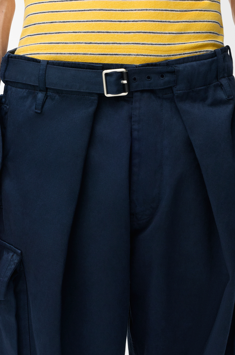 LOEWE Cargo trousers in cotton Dark Navy