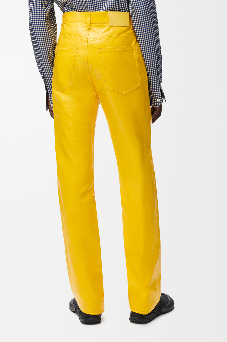 LOEWE Pantaloni in misto cotone Giallo