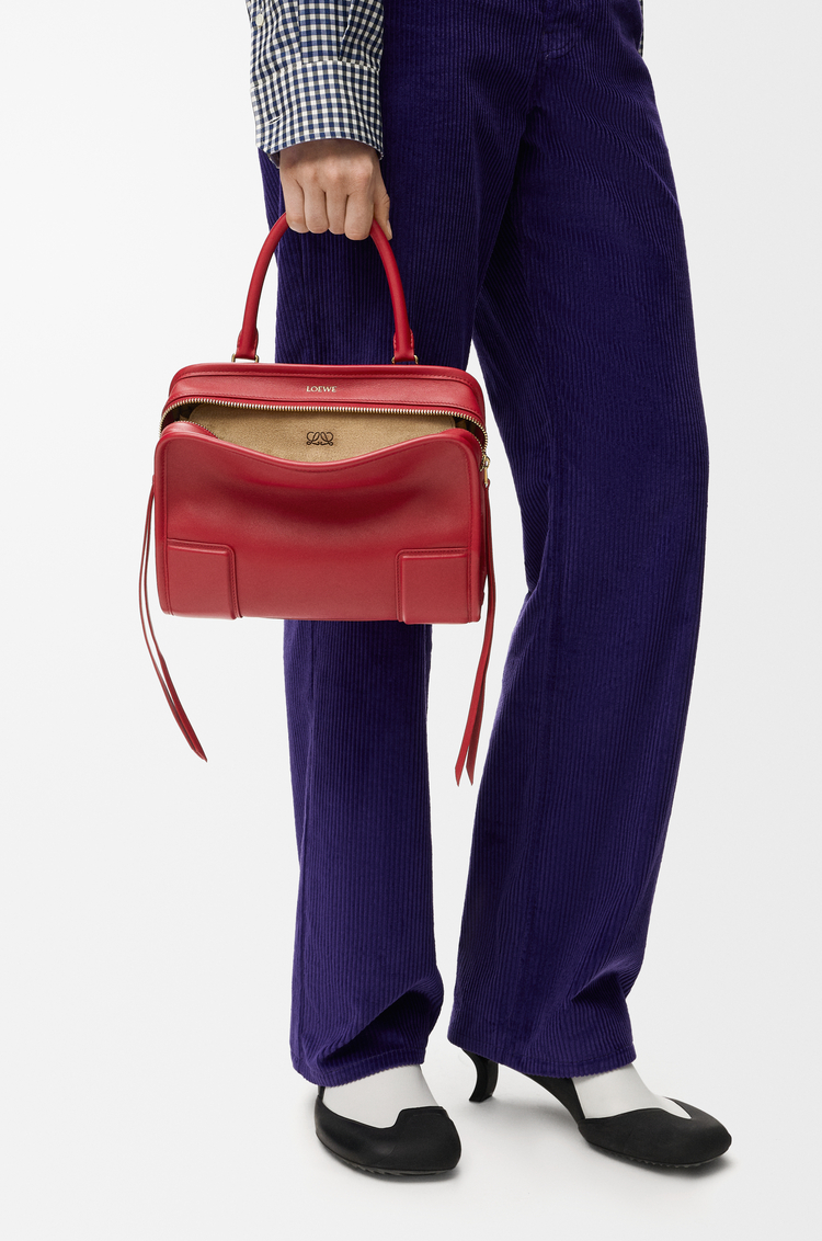 LOEWE Small Amazona 180 bag in soft calfskin Carmine Red