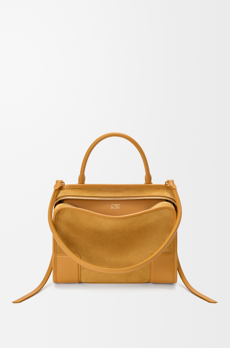 LOEWE Medium Amazona 180 bag in suede Ochre