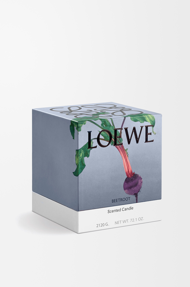 LOEWE Large Beetroot candle Magenta