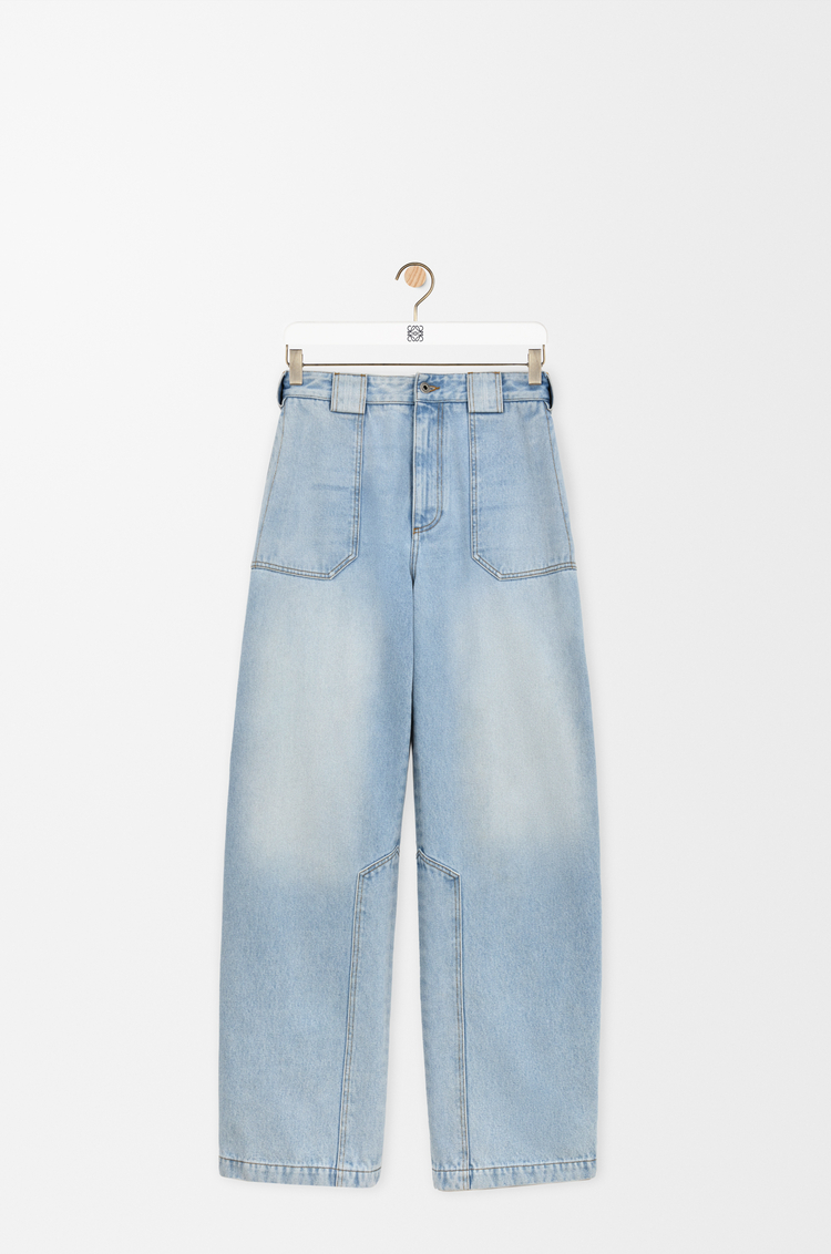 LOEWE Trousers in denim Washed Blue