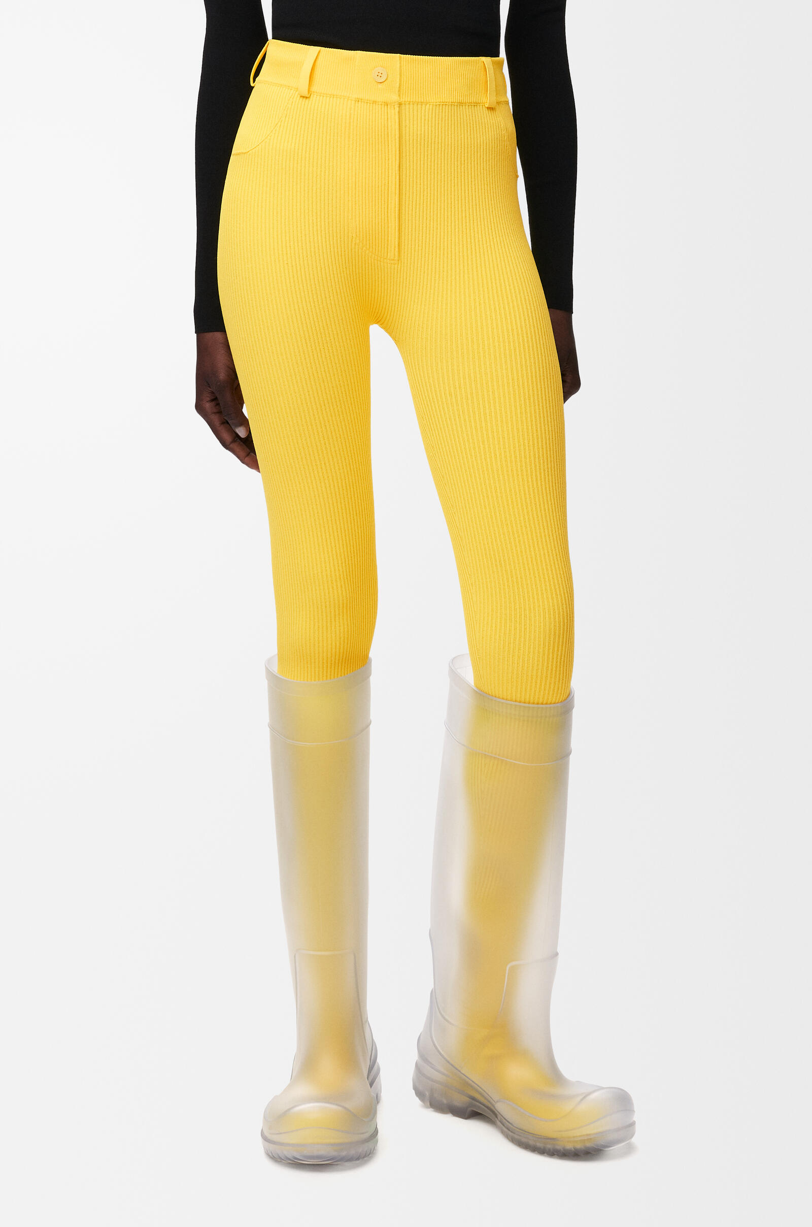 LOEWE Leggings in viscose blend Yellow