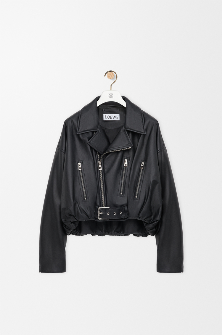 LOEWE Biker jacket in nappa lambskin Black
