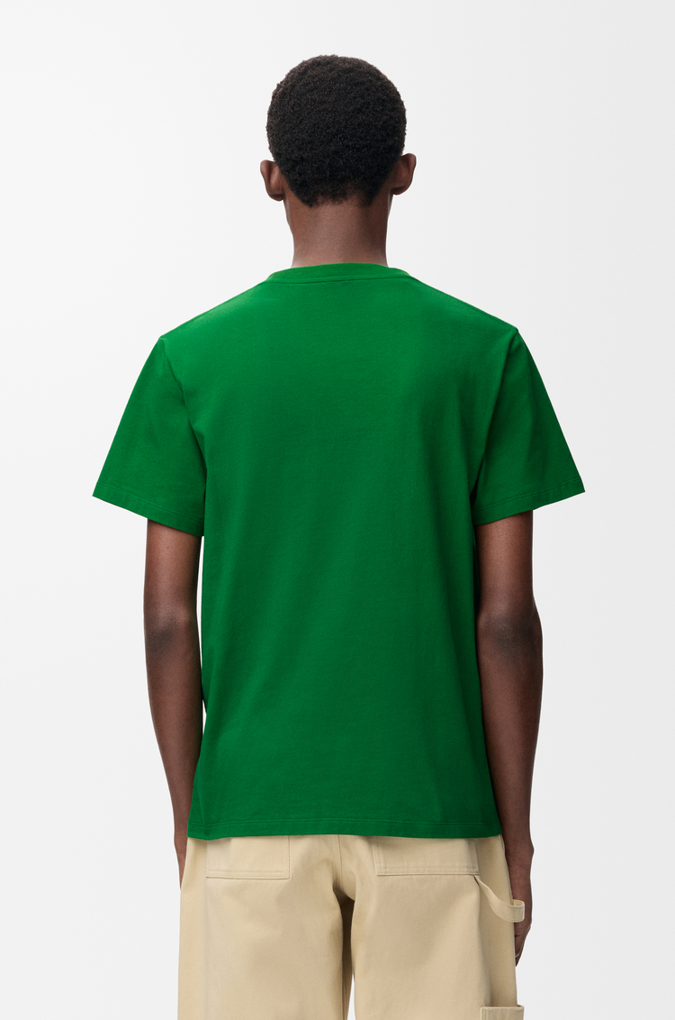 LOEWE Camiseta de corte regular en algodón Verde
