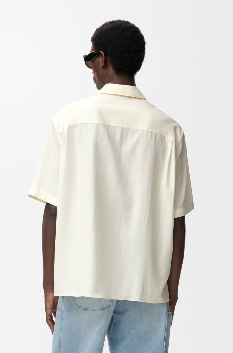 LOEWE Short sleeve shirt in lyocell Ivory