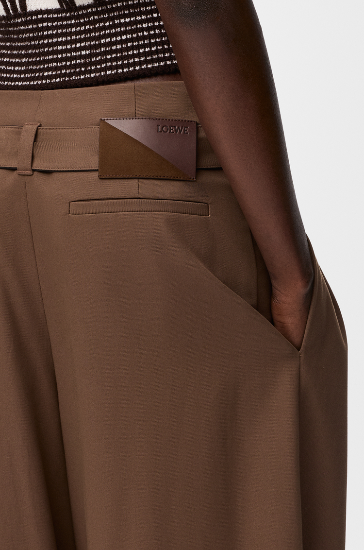 LOEWE Pantalon en coton Marron