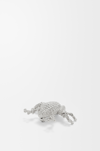 LOEWE Frog brooch Silver
