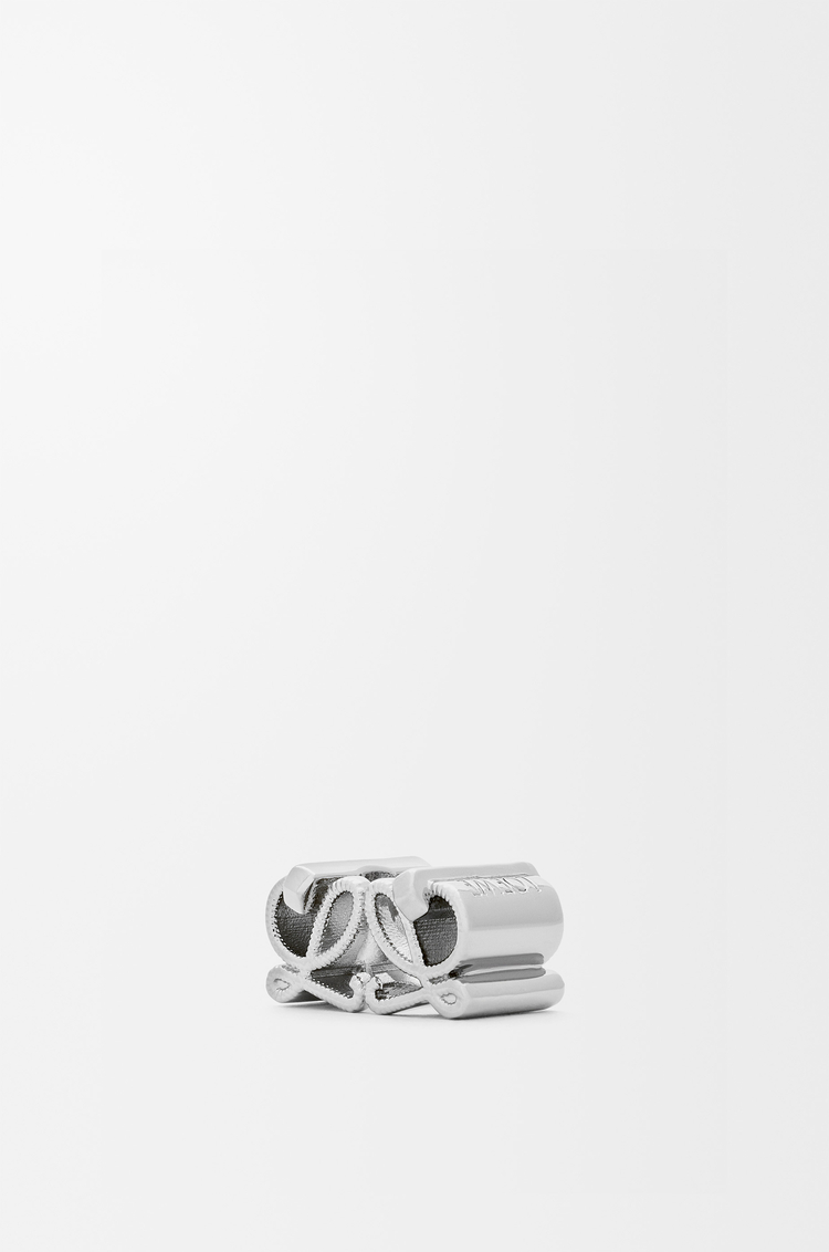 LOEWE Double L dice in brass Silver