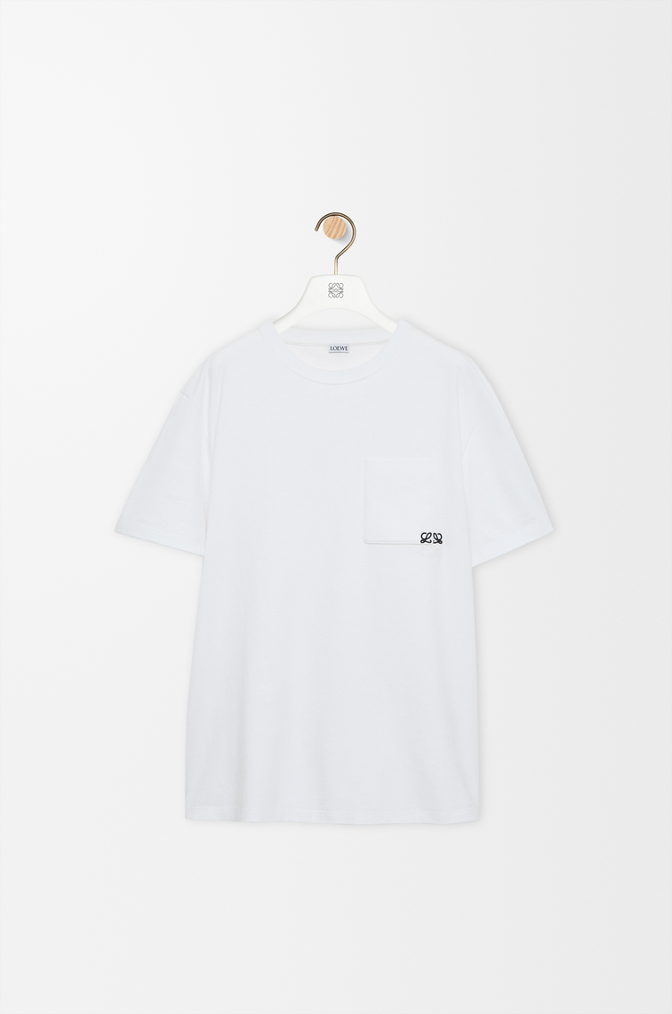 LOEWE Camiseta de corte holgado en algodón Blanco
