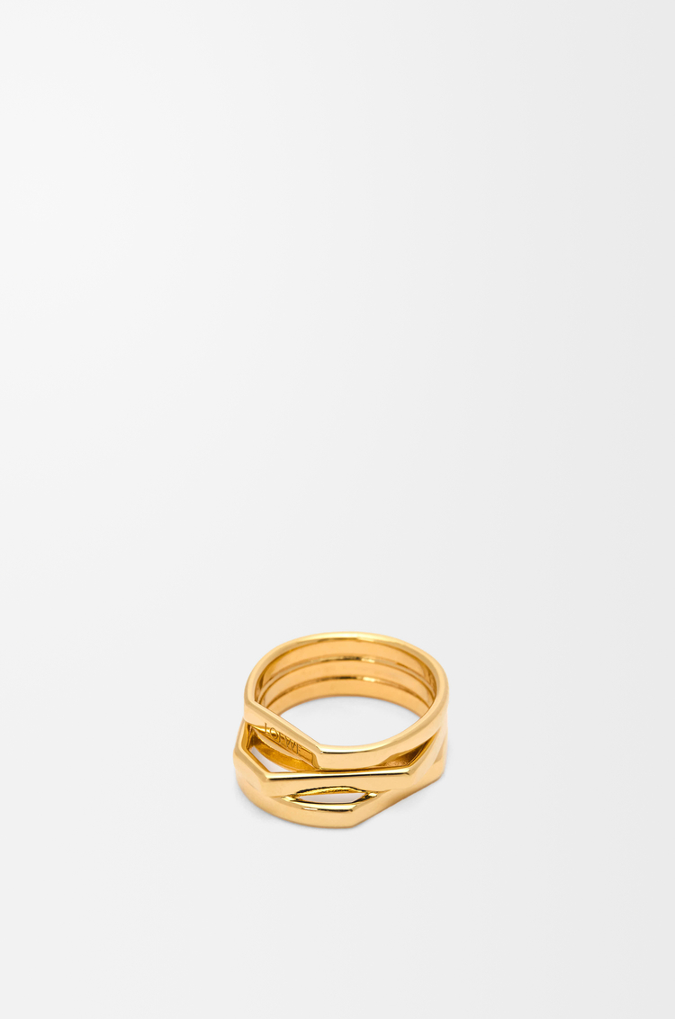LOEWE Bague Stacked en argent sterling Doré