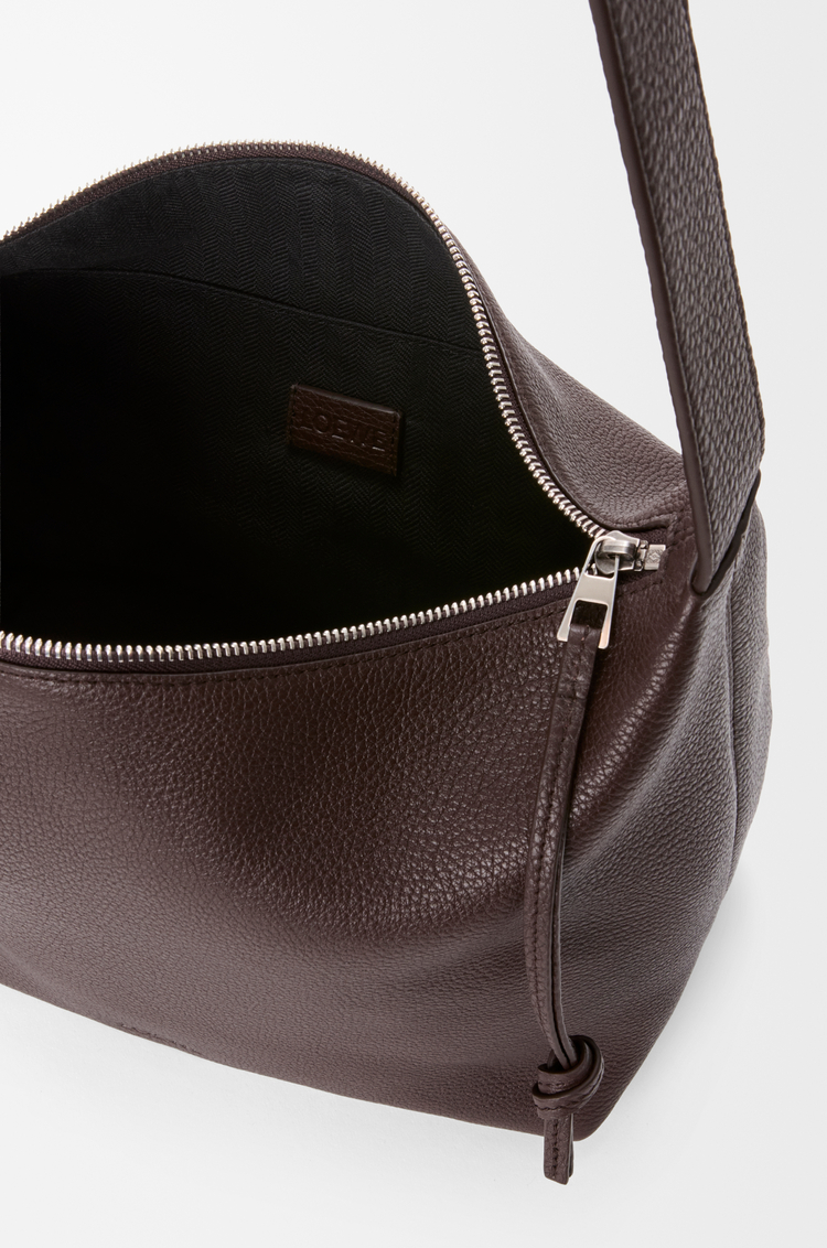 LOEWE Medium Loop hobo in supple grained calfskin Chocolate