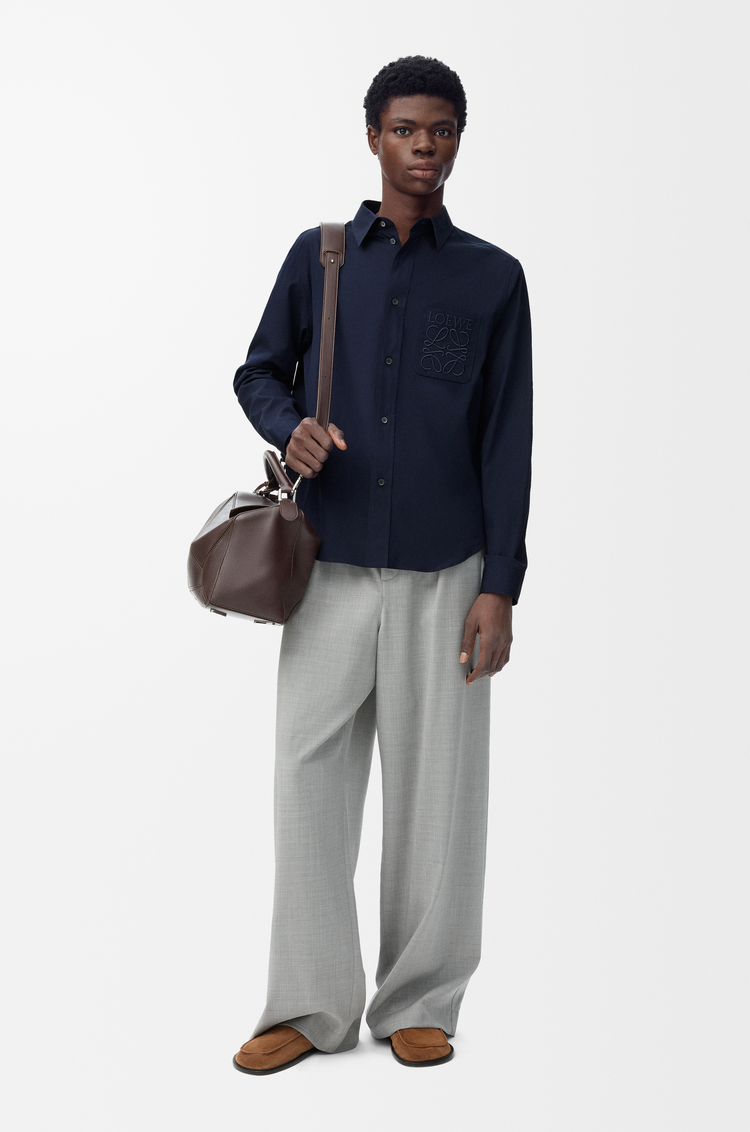 LOEWE Hemd aus Baumwolle Dunkles Marineblau