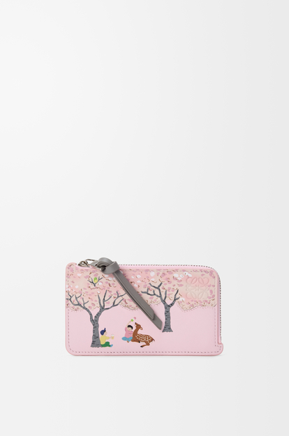 LOEWE シカ コインカードホルダー（ナパカーフ） ブロッサム