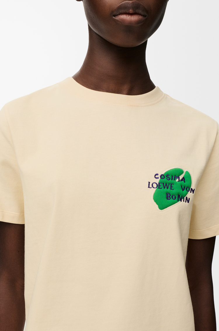 LOEWE Regular fit T-shirt in cotton Ecru