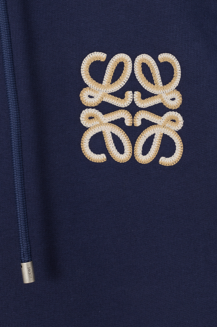 LOEWE Sweatshirt à capuche en coton Bleu Marine