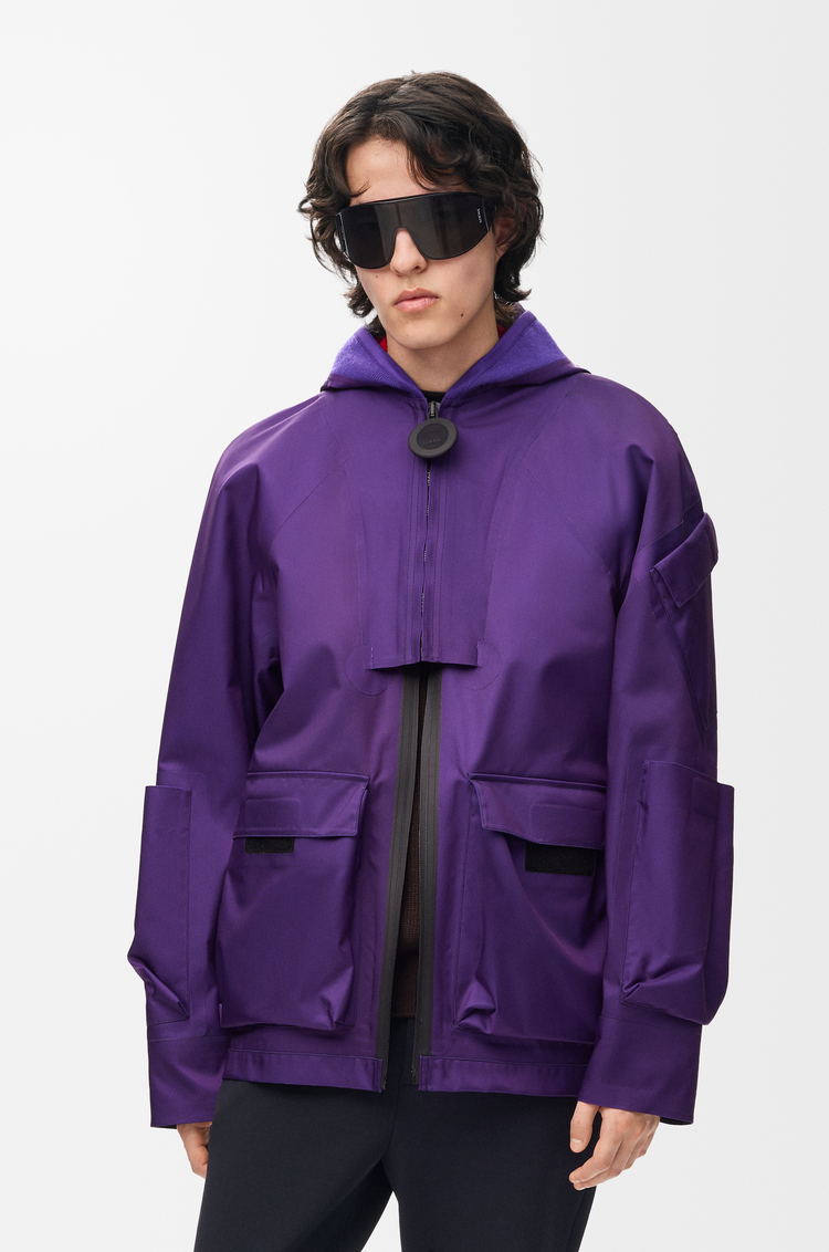 LOEWE Jacket in technical shell Purple