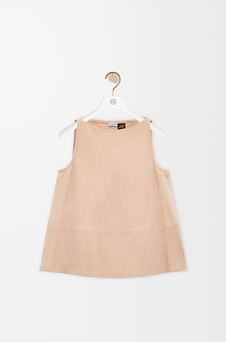 LOEWE Top en ante de piel de cabra Arena