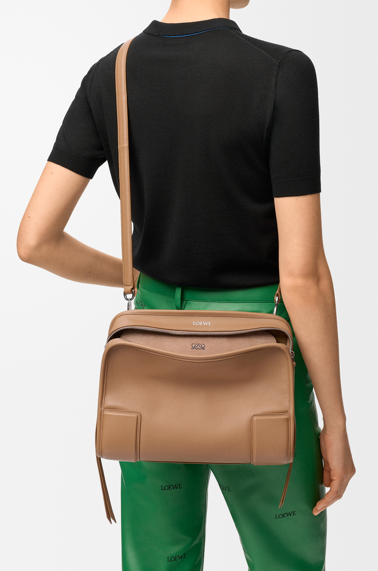 LOEWE Medium Amazona 180 bag in soft calfskin Mocha
